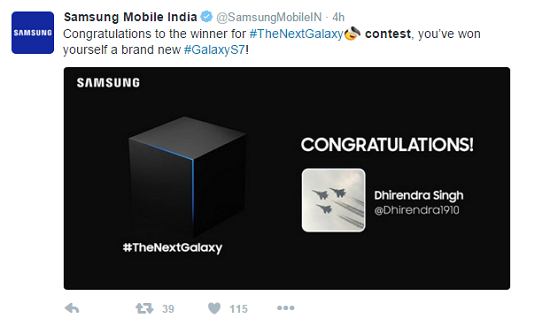 twitter contest tweet